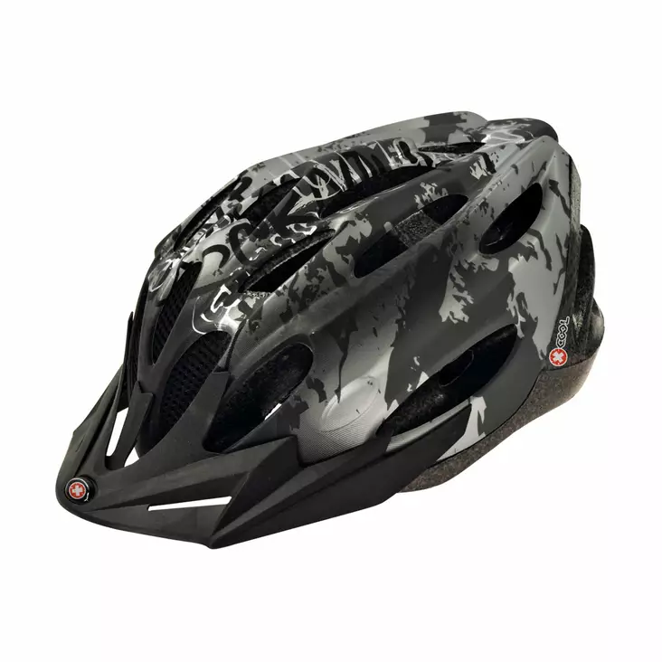 Cykelhjälm X-COOL City Jr, silver/svart 54-58 - Cykelhjälmar - 68903 - 1