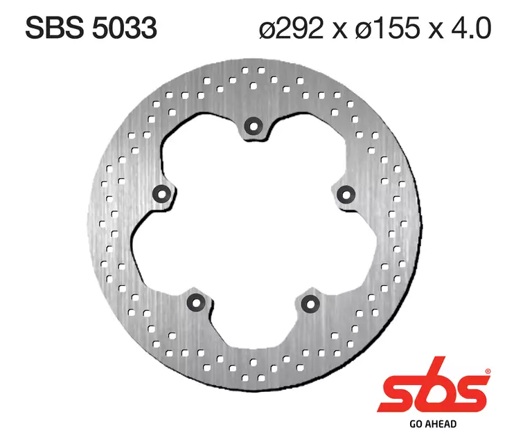 SBS Bromsskiva Standard - MC Bromsskivor - 230-5033 - 1