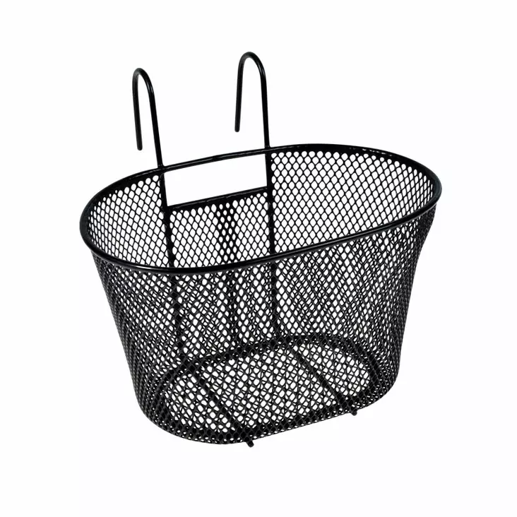 Framkorg med krokar, Junior, svart 25x17x16cm - Varukorgar - 60773 - 1