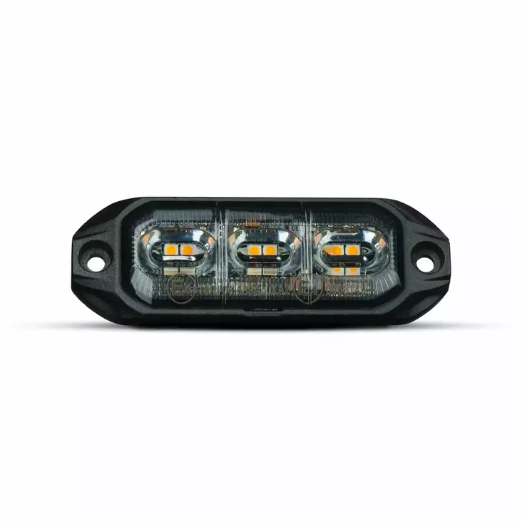 Monsterlux Alerta 3 LED-ytvarningsljus gul - MC Lampor och arbetsljus - 109-3555-301004 - 0