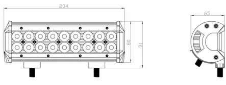 Kinwons Led Ramp 10-30V 54W Combo - MC Lampor och arbetsljus - 109-8754 - 2