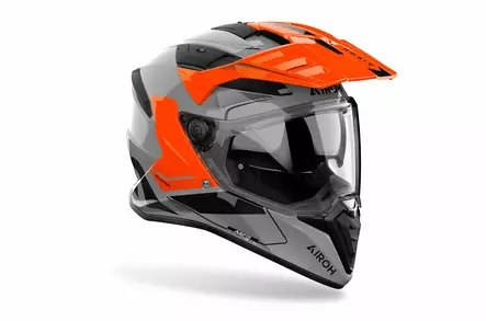 Äventyrshjälm Airoh Bandit Tune, orange blank - Adventure-hjälmar - 57-26084 - 2