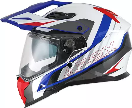 AMOQ Hjälm AI100 Mojave vit/röd/blå - Adventure-hjälmar - 745-25204 - 1