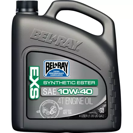 Bel-Ray EXS Full Synthetic Ester 4T Engine Oil 10W-40 4L - 4-T Motoroljor - 55-931-004 - 2