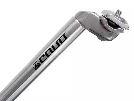 Sadelstolpe CAVO 25,4x400mm, silver, alu, inkl.klamma - Sadelstolpar - 42-6254 - 1