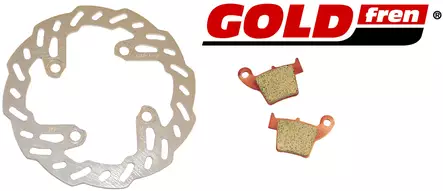 GOLDFREN Bromsbelägg 124 Ceramic carbon AD - Motocross bromsbelägg - 48-12-124 - 1