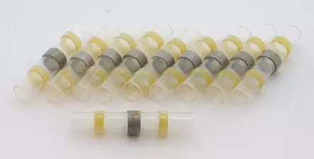 Hyper Skarvhylsor med värmekrympisolering Gul 10st 4.0-6.0mm2 - MC Säkringar - 9-3-3825-4 - 1