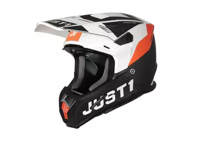 Just1 Crosshjälm J-22 C Adrenaline Orange/Vit/Carbon Matt - Crosshjälmar - 604-230004 - 2