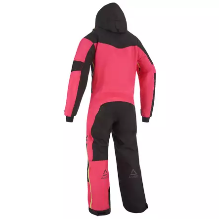 AMOQ Void V2 dam fodrad snöskoteroverall, svart/rosa/gul - Skoteroveraller - 645-24150464 - 2