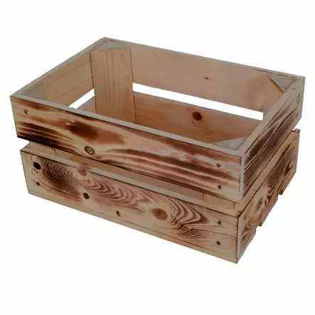 Lastkorg ATRAN fruktlåda, för fram- eller bakhållare, trä, AVS snabbfäste - Varukorgar - 62154 - 1