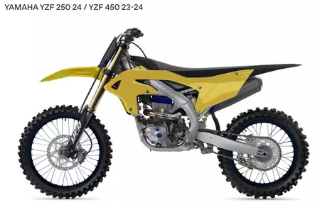 UFO Plastic kit 6-parts YZ250F 24-.. YZ450F 23-.. Gold/Black - Motocross plastsats - 650-K326-024 - 1