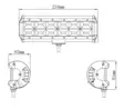 Kinwons Led Ramp 10-30V 144W Flood - MC Lampor och arbetsljus - 109-85144 - 2