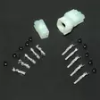 Electrosport 4-pin SQUARE Sealed Connector Set - CLEAR - MC Andra eldelar - 110-10-0154 - 1