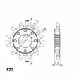Supersprox / JT Front sprocket 284.14 SC - Motocross framdrev - 27-1-284-14 - 1