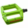 Pedal 9/16" Cavo Flat/BMX, polyamid limegrön, utbytbara pinnar - MTB pedaler - 47-144 - 1