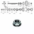 Mutter SHIMANO (CB-E110) 1-vxl - Baknav Shimano 1-v - 64014 - 2
