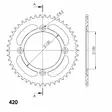 Supersprox Rear Sprocket Alu RAL-6622:47 Blue - MC Bakdrev - 27-3-6622-47-4 - 0