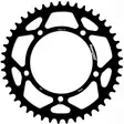 Supersprox Alu Rear sprocket SU Black 44 - MC Bakdrev - 27-3-1793-44-4 - 2