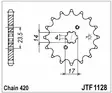 Tec-X Framdrev, 14 tänder (420), Derbi Senda 00- / Aprilia 06- / Gilera 03- - Framhjul - 27-0014-14 - 1