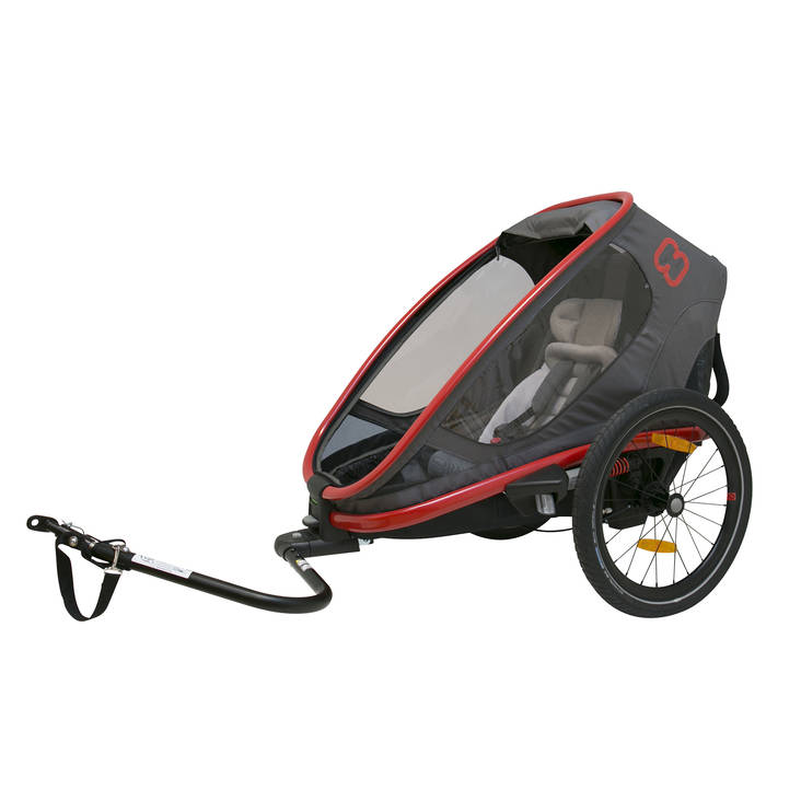 Hamax Cykelvagn Outback One, red/charcoal - Barnsitsar och kärror - HAMAX00801400034 - 1