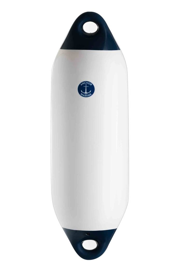 Fender vit/blå 13*45 cm - Fendrar - M33-0492-14 - 1