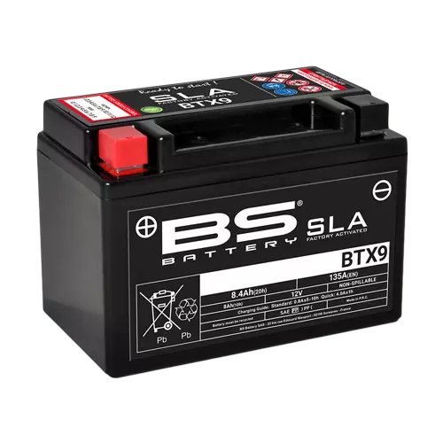 BS Battery BTX9 (FA) SLA - Sealed & Activated - BS batteri - 140-300674 - 1