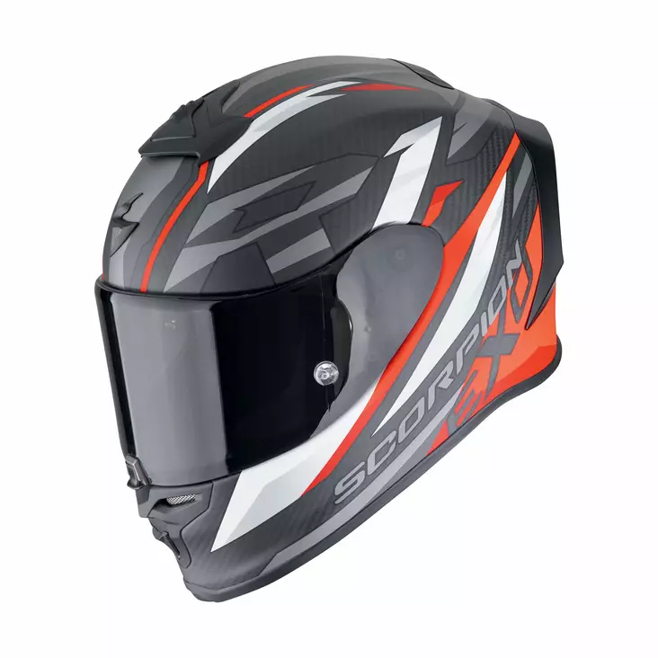 MC-hjälm SCORPION EXO-R1 EVO Air Carbon Air Runner, matt svart/röd - MC integralhjälmar - 649-2504 - 1