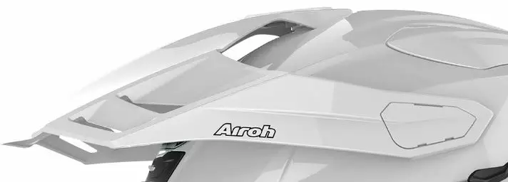Airoh Commander skärm Color white gloss - Hjälm reservdelar - 57-9-CM14 - 1