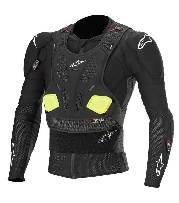 Alpinestars skyddsjacka Bionic Pro v2 svart/gul - Bröstskydd - D279244 - 1