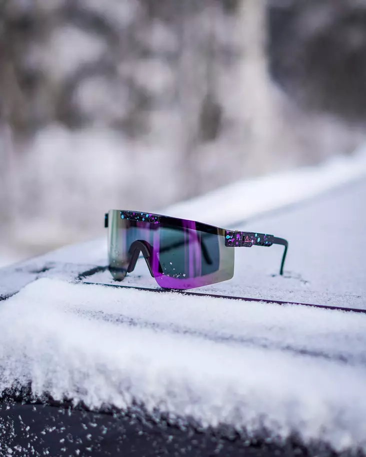 AMOQ Comet Solglasögon Svart Splash - Lila Spegellins - Solglasögon - 645-NO1-SHADES-4 - 1