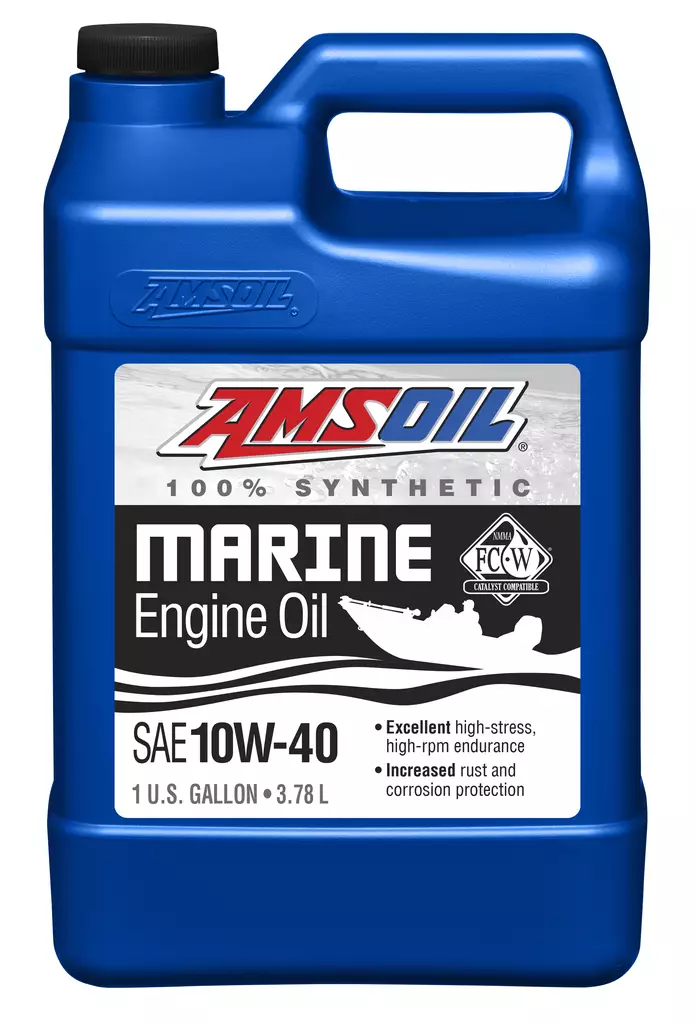 Amsoil 10W-40 Formula 4-Stroke® Marine Synthetic Oil 3,78L - Marin oljor - 55-651-004 - 1
