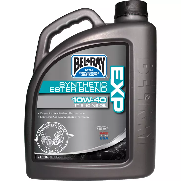 Bel-Ray EXP Synthetic Ester Blend 4T Engine Oil 10W-40 4L - 4-T Motoroljor - 55-811-004 - 1