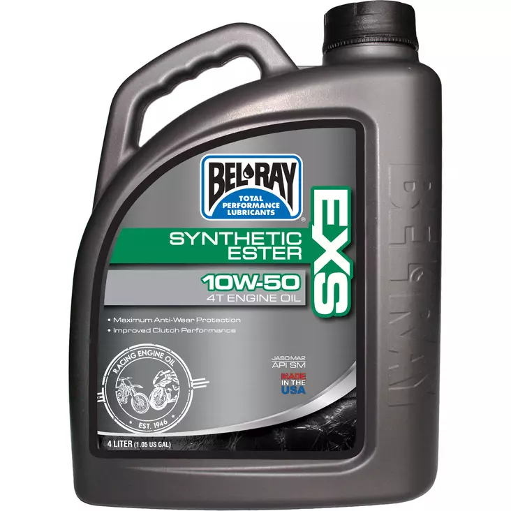 Bel-Ray EXS Full Synthetic Ester 4T Engine Oil 10W-50 4L - 4-T Motoroljor - 55-815-004 - 1