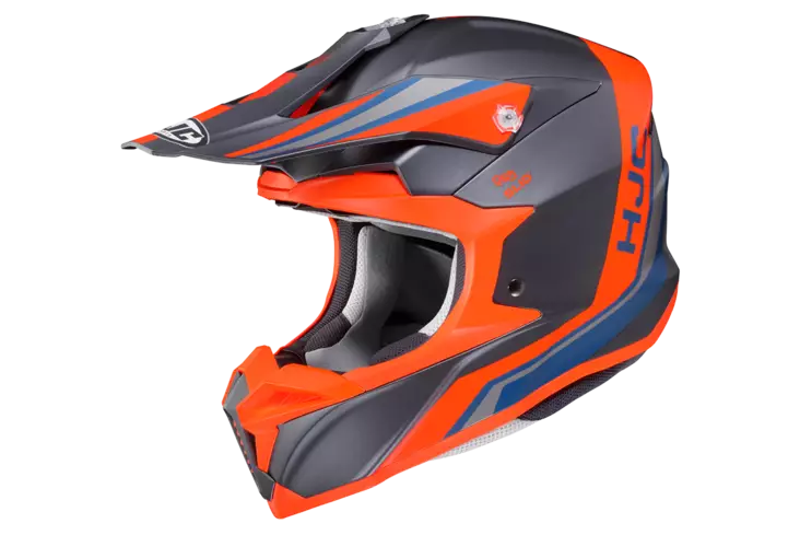 Crosshjälm HJC i50 Flux MC6SF, svart/orange - Crosshjälmar - 630-22004 - 3