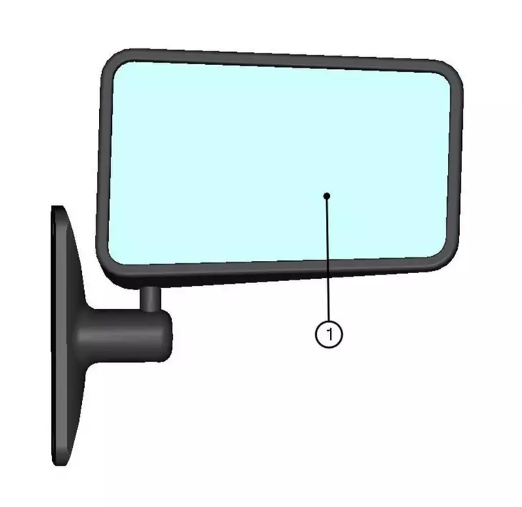 DFK Spegel höger Can-Am Defender, Maverick 1000, Polaris RZR, General, Yamaha Vi - Reservdelar för DFK-värmehyttar - 723-002774 - 1