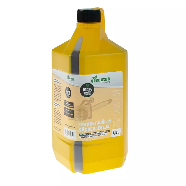 Greentek Bio Pro Sågkedjeolja, 1,5L , (Bio Ryps-, Rapsolja) - Oljor och kemikalier - 553-83054 - 1