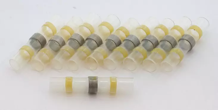 Hyper Skarvhylsor med värmekrympisolering Gul 10st 4.0-6.0mm2 - MC Säkringar - 9-3-3825-4 - 1