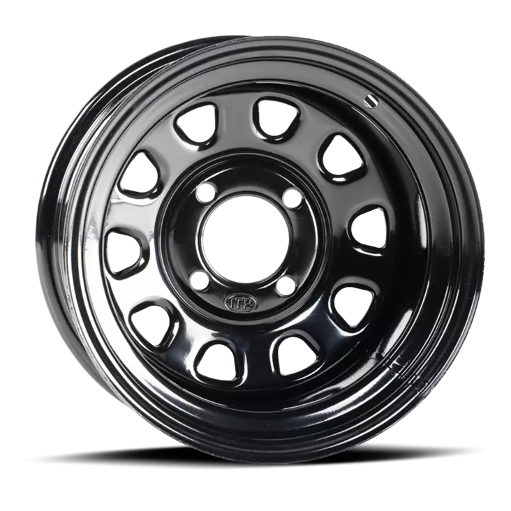 ITP Stålfälg Delta svart 14x7 4/137 4+3 - ATV fälgar - 74-0794 - 1