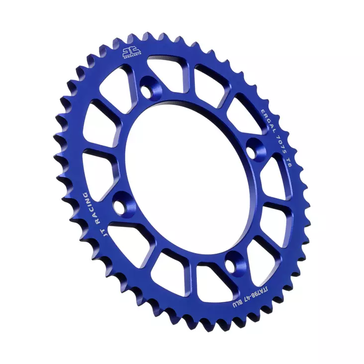 JT Bakdrev Aluminium 7075 T6 JTA798.47BLU Blå - MC Bakdrev - 274-A798-47-4 - 1