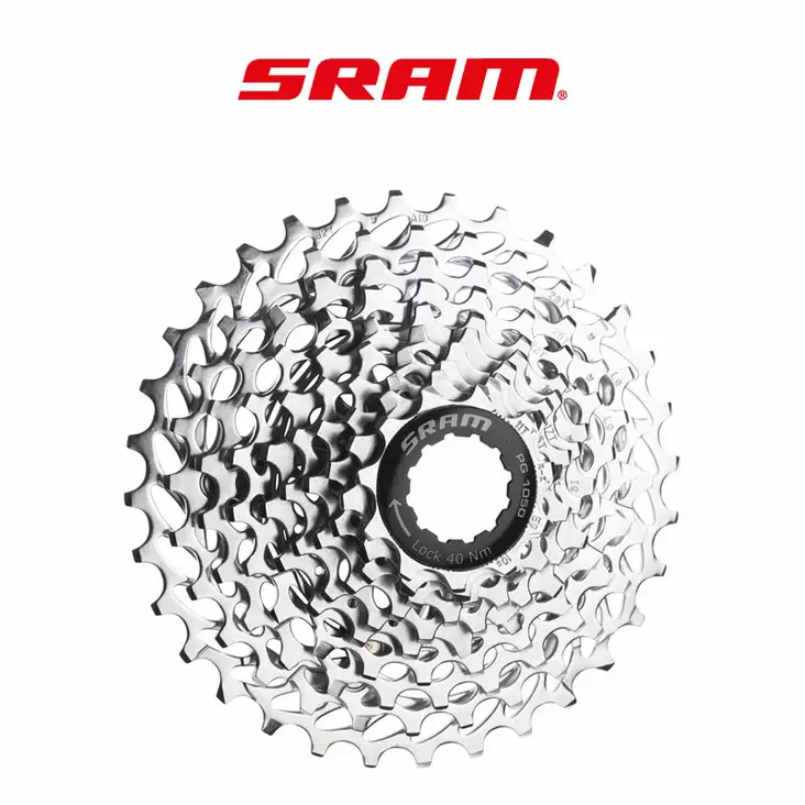10 Speed Bike SRAM PG-1050 10-Speed Cassette Steel Cogs With