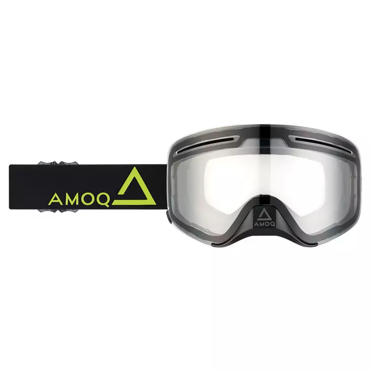 AMOQ Vision Vent+ Magnetic skoterglasögon, svart/gul - klar - Skoterglasögon - 645-23130313-4 - 1