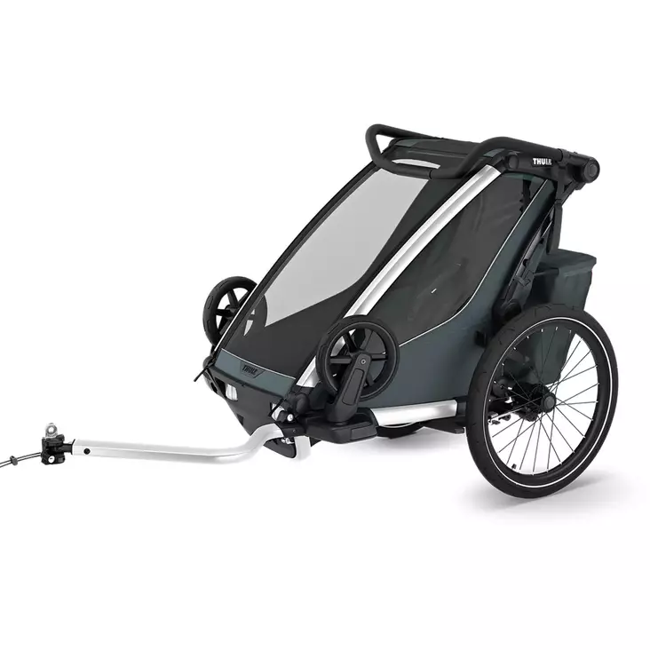 Barnvagn för cykeltransport THULE Chariot Cross 2 Single, Faded Khaki - Barnsitsar och kärror - 10201034 - 1