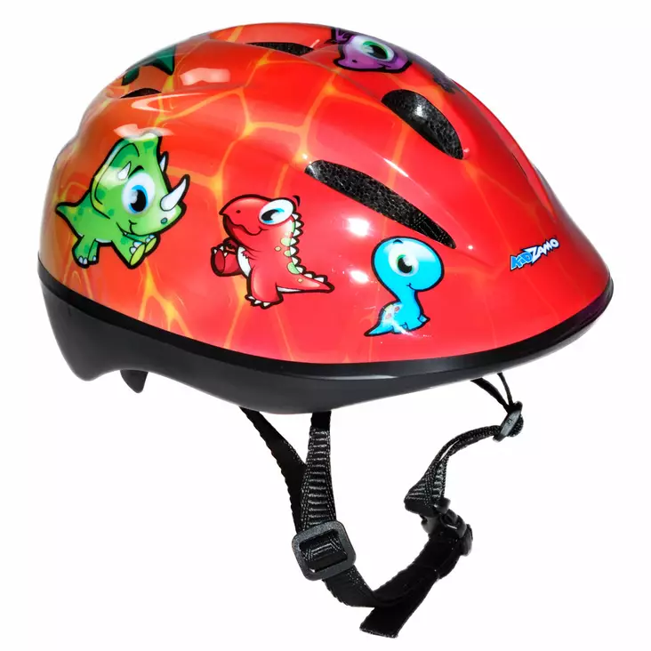 Cykelhjälm KIDZAMO Jurassic Jr, röd, 46-53 - Cykelhjälmar - 68704 - 1