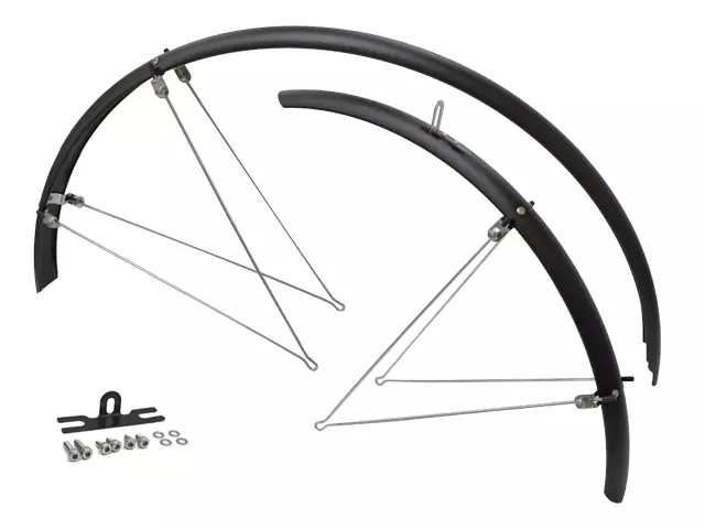 Skärmsats CAVO 28" förmont.stag, mattsvart 35mm - Stänkskärmar - 41-384 - 1