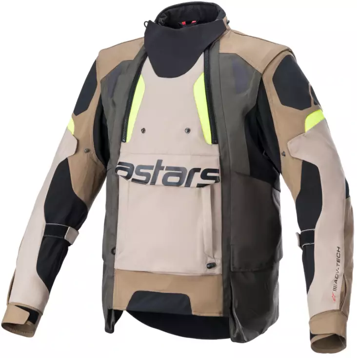 Textiljacka Alpinestars Halo Drystar, khaki/sand - MC jackor - D398264 - 1