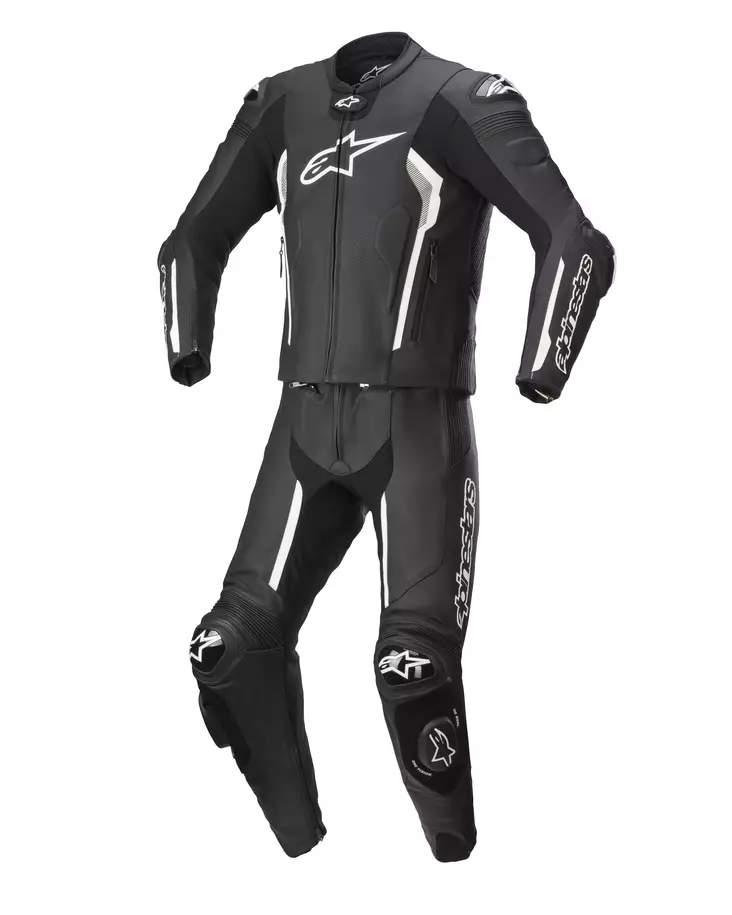 MC skinnställ Alpinestars Missile v2, tvådelad, svart/vit - MC skinnställ - D397594 - 1