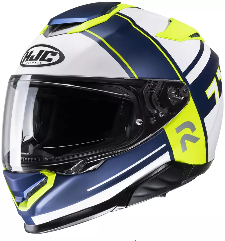 Motorcykelhjälm HJC RPHA 71 Zecha, blå/vit/fluo gul MC3HSF - MC integralhjälmar - 630-23024 - 1