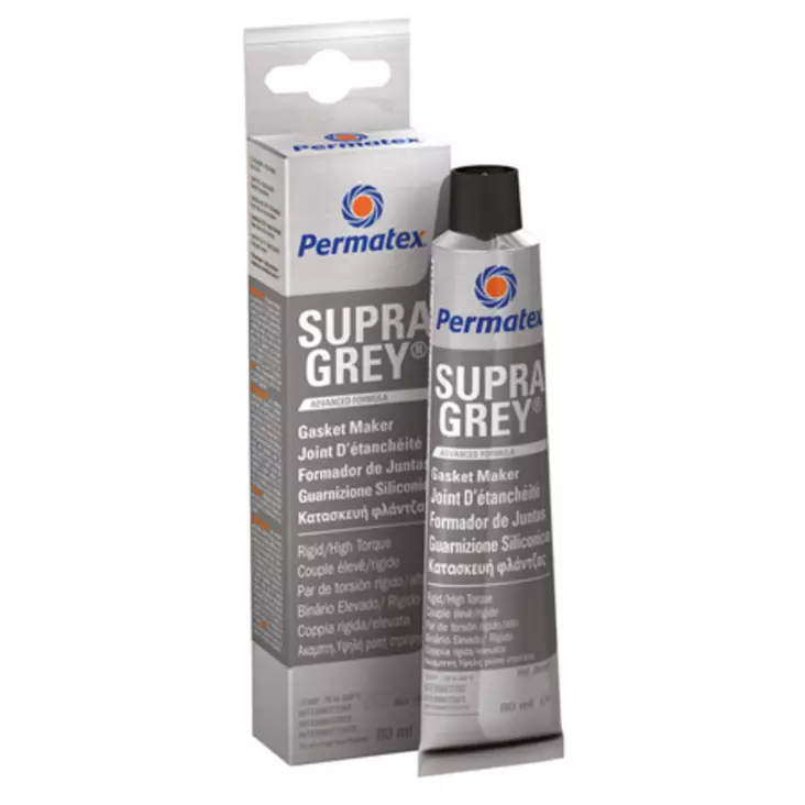 Permatex tätningssilikon Supra Grey 80ml - Underhållsprodukter - 440-704 - 2