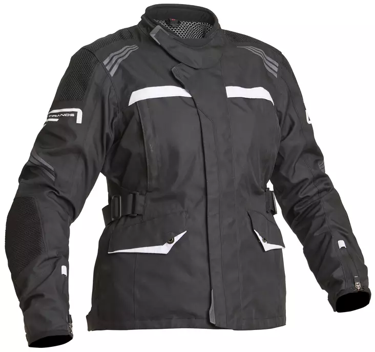 MC jacka Lindstrands Granberg för damer, svart/vit - MC jackor - 720-21050101-34 - 1