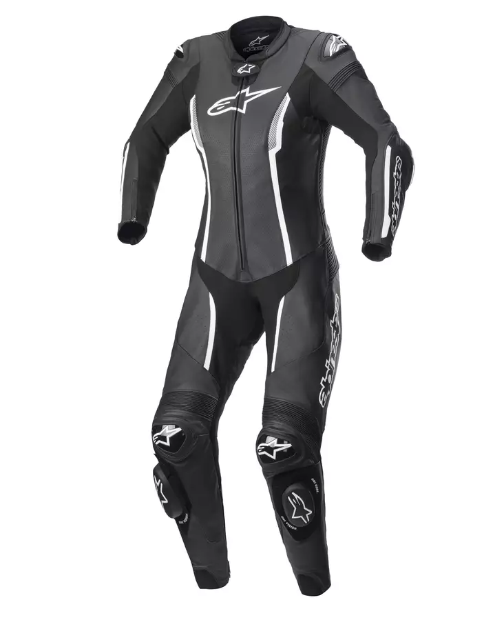 Alpinestars Missile v2 skinnställ för kvinnor, 1-pcs, svart/vit - MC skinnställ - D397624 - 1